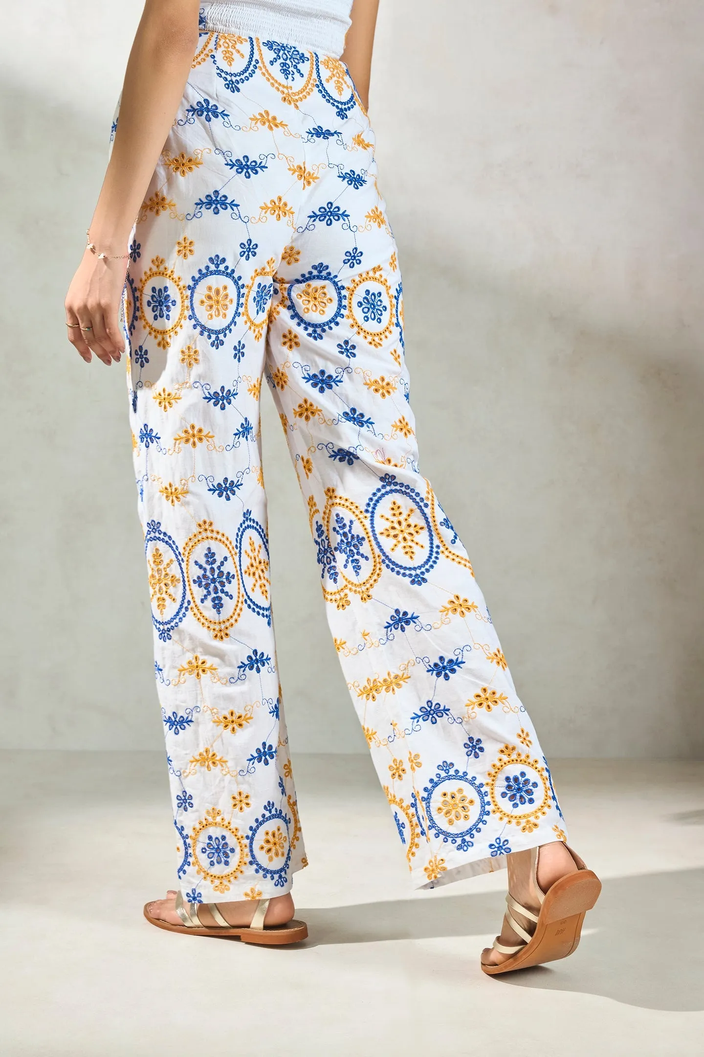 Katy Trouser| Broderie Anglais Trousers