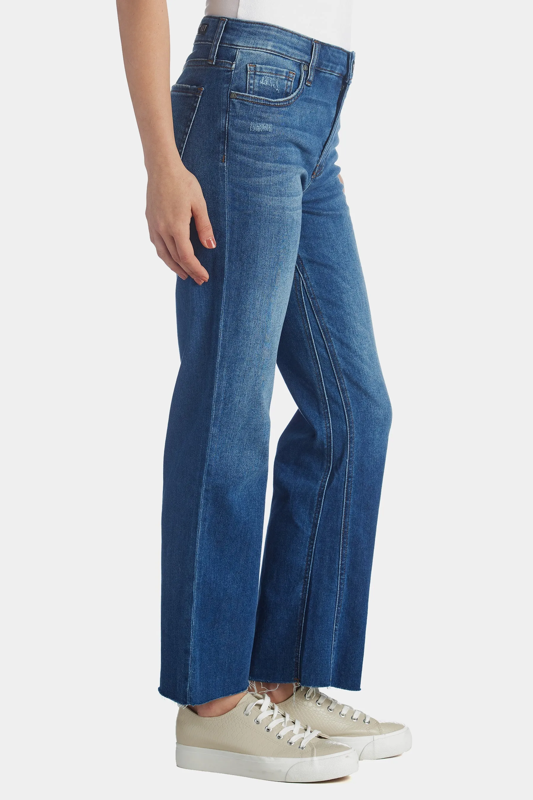 Kelsey High Rise Fab Ab Ankle Flare Jeans