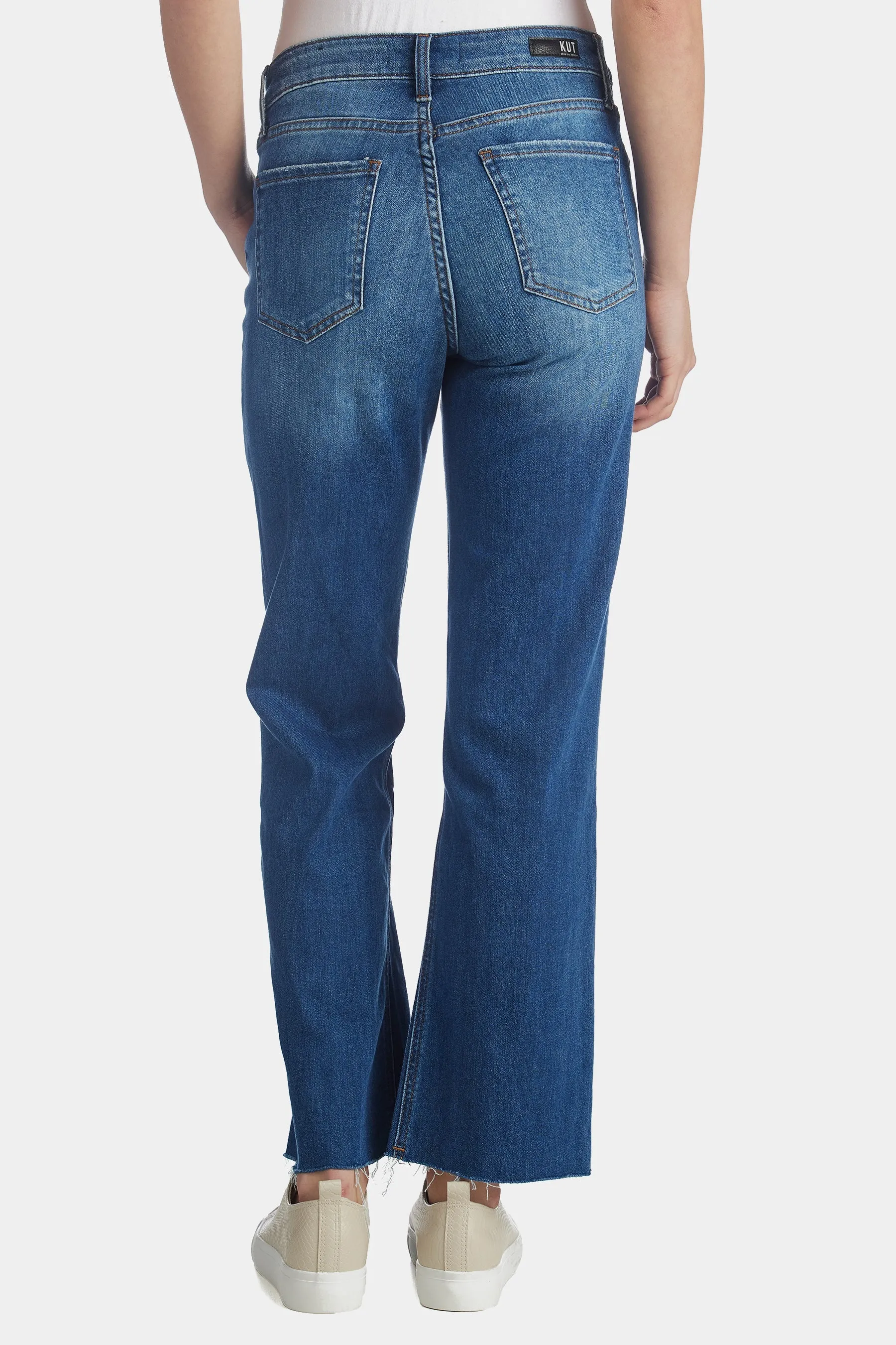 Kelsey High Rise Fab Ab Ankle Flare Jeans