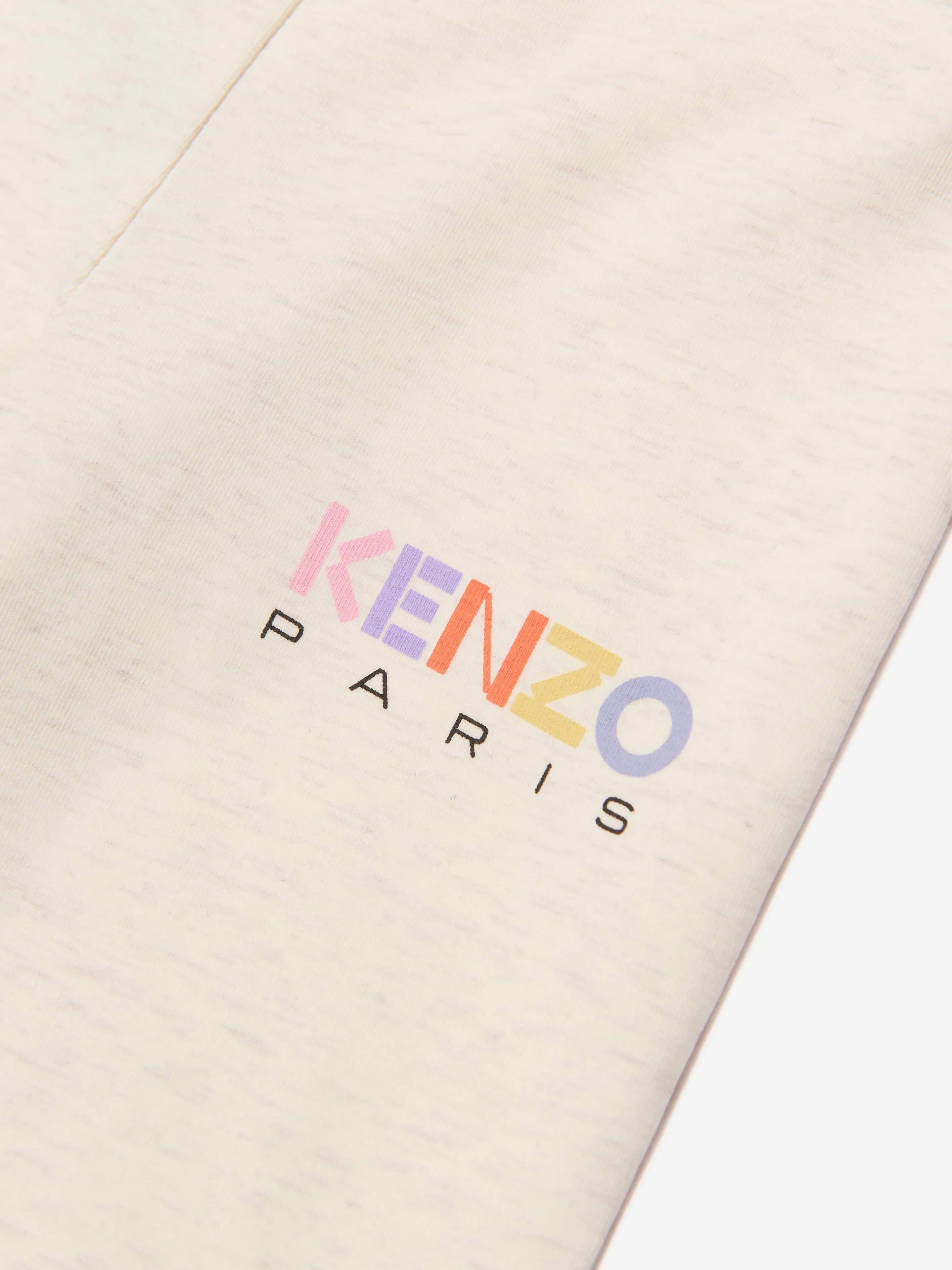 KENZO Girls Logo Print Leggings in Beige