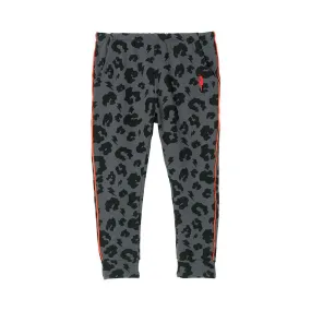 Kids Joggers Grey Leopard and Lightning Bolt