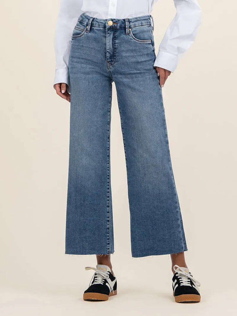 Kut from the Kloth Meg Wide Leg Denim - Gripping