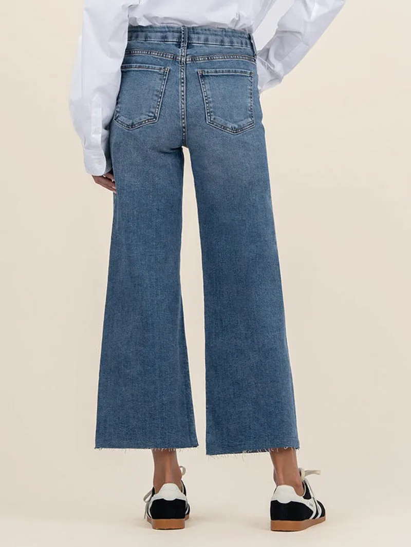 Kut from the Kloth Meg Wide Leg Denim - Gripping