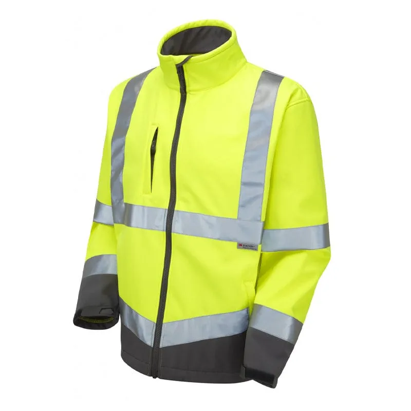 Leo Workwear Buckland Hi-Vis Softshell