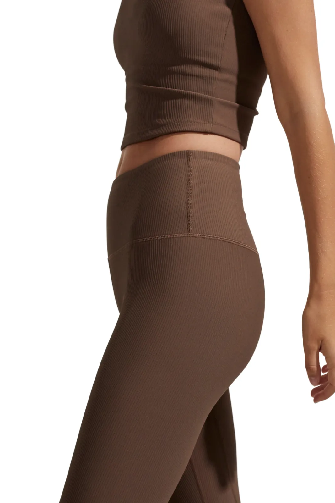 Lets Move Rib High Legging 25 Carob