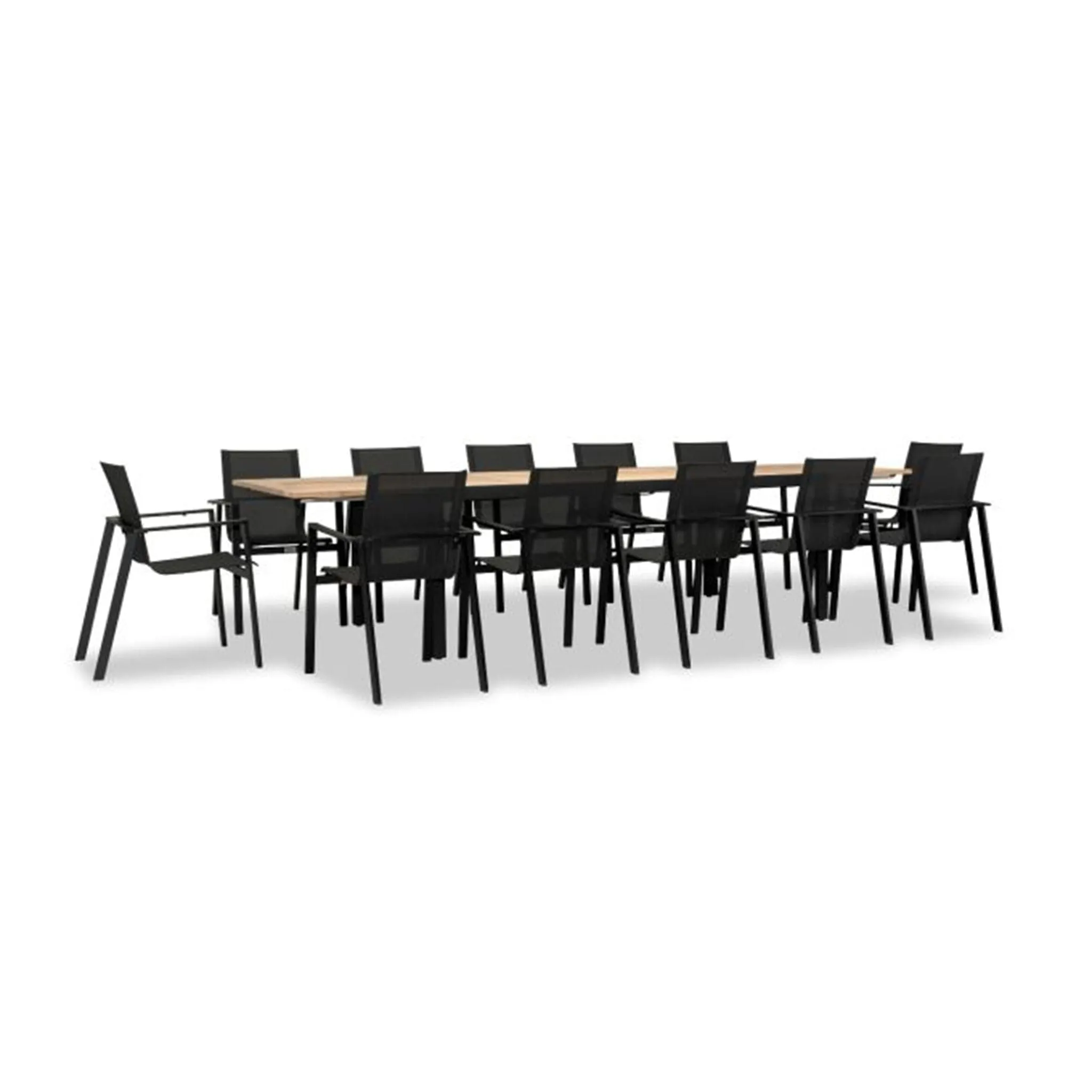 Lift Communal 12 Seat Extendable Reclaimed Teak Dining Set