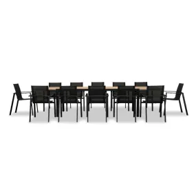 Lift Communal 12 Seat Extendable Reclaimed Teak Dining Set