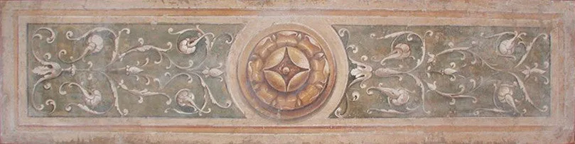 Long Ornamental Fresco Painting