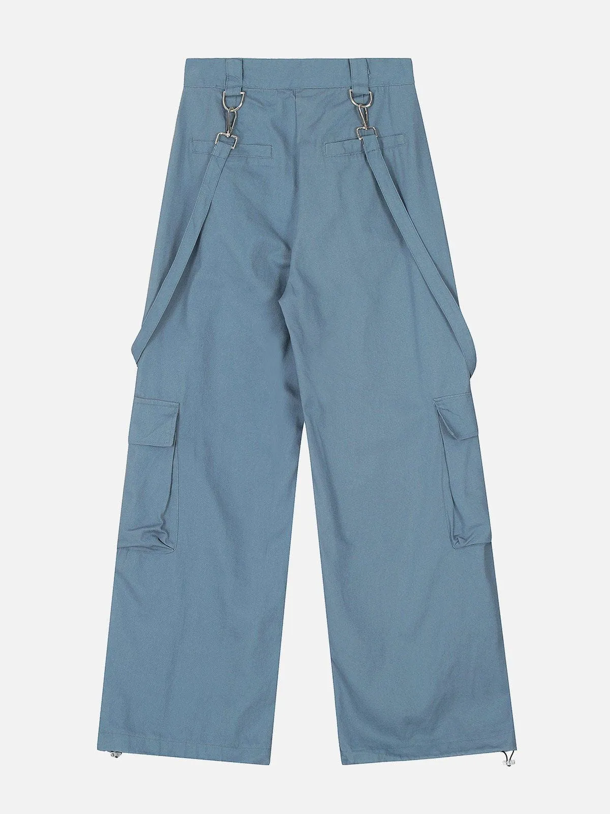 Long Ribbon Big Pocket Cargo Pants