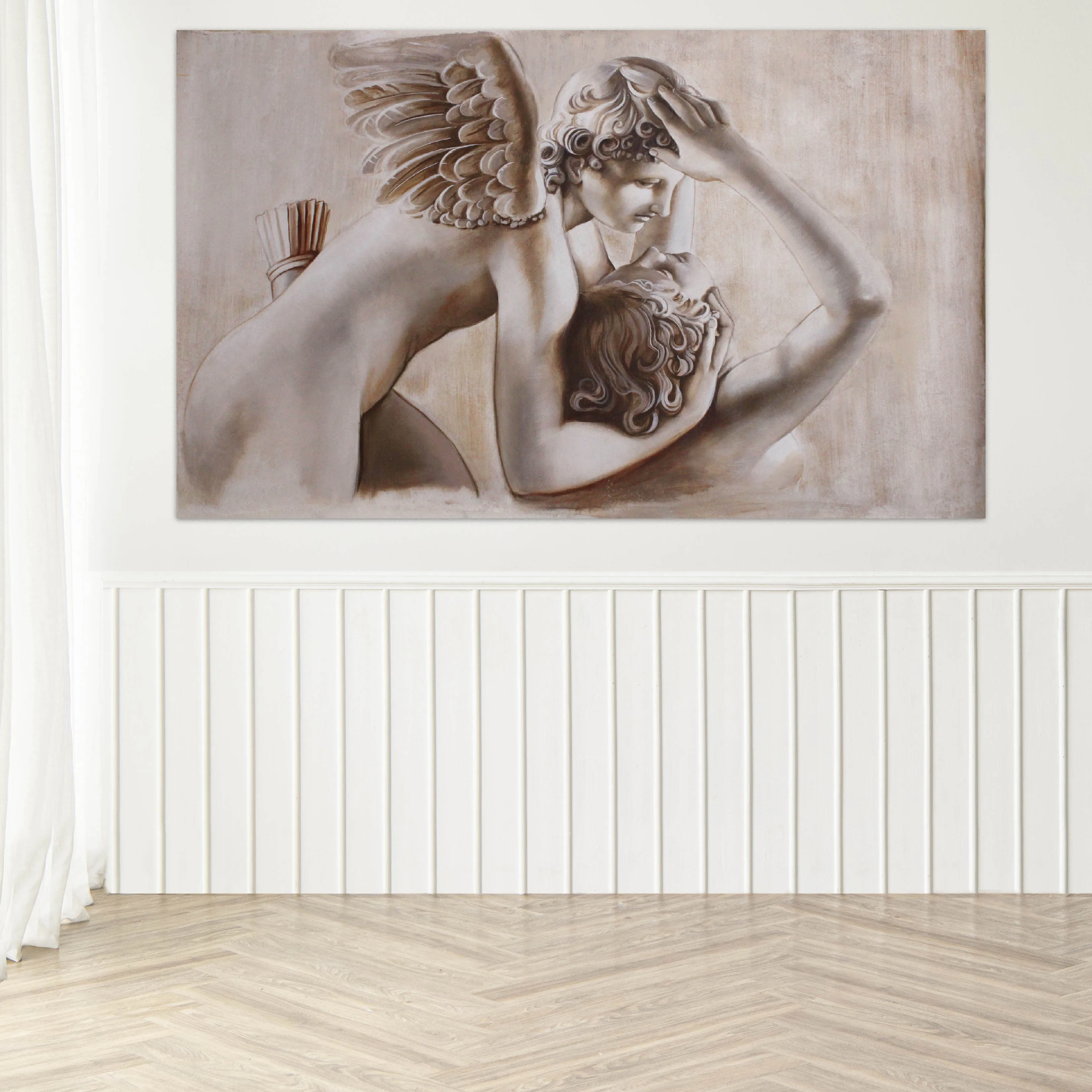 Love of Cupid and Psyche Fresco Painting