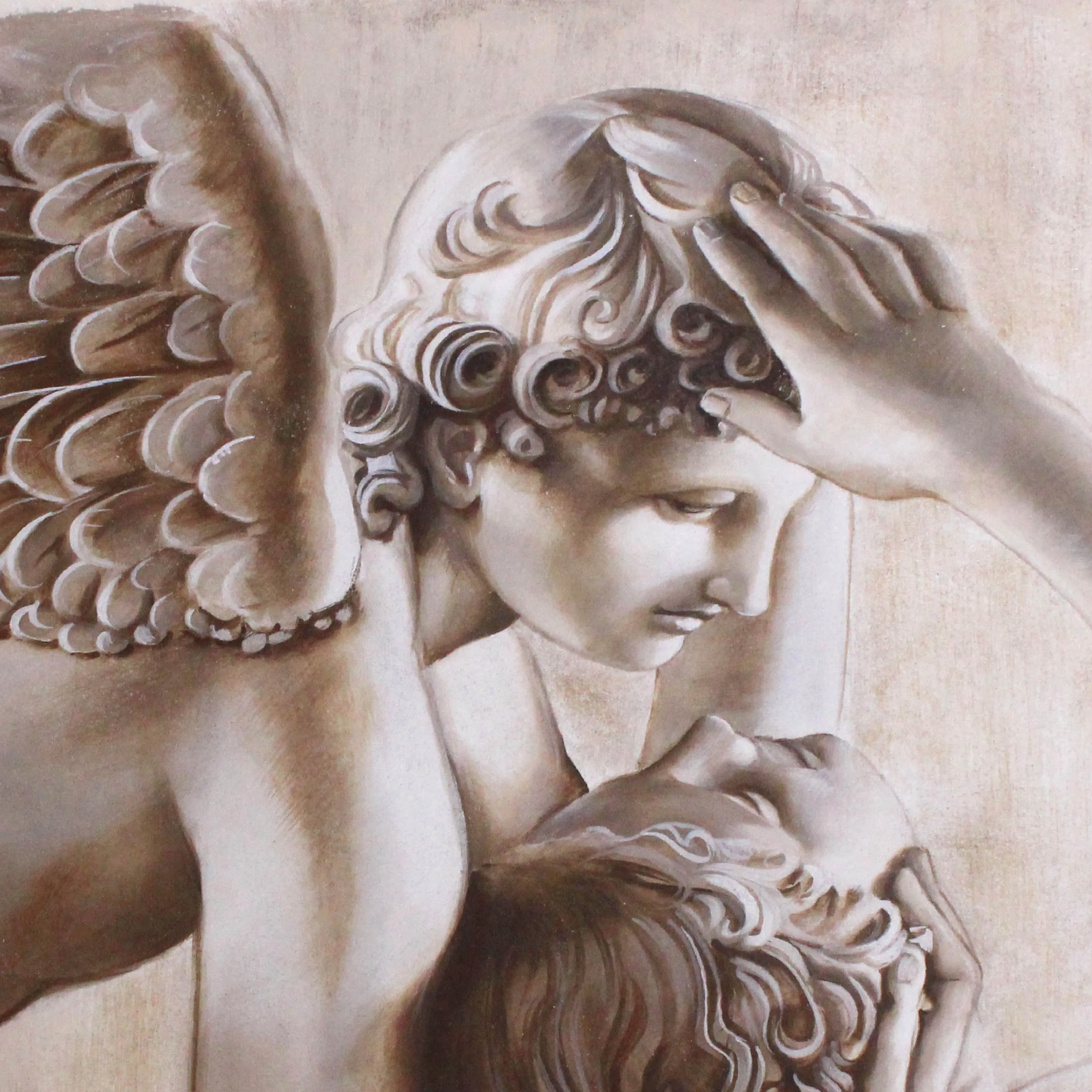 Love of Cupid and Psyche Fresco Painting