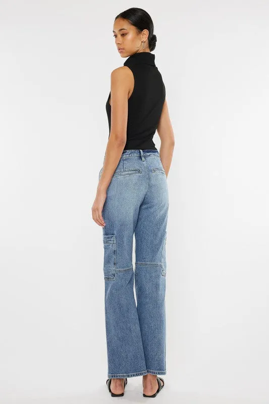 Low Rise Jean Cargo Pants