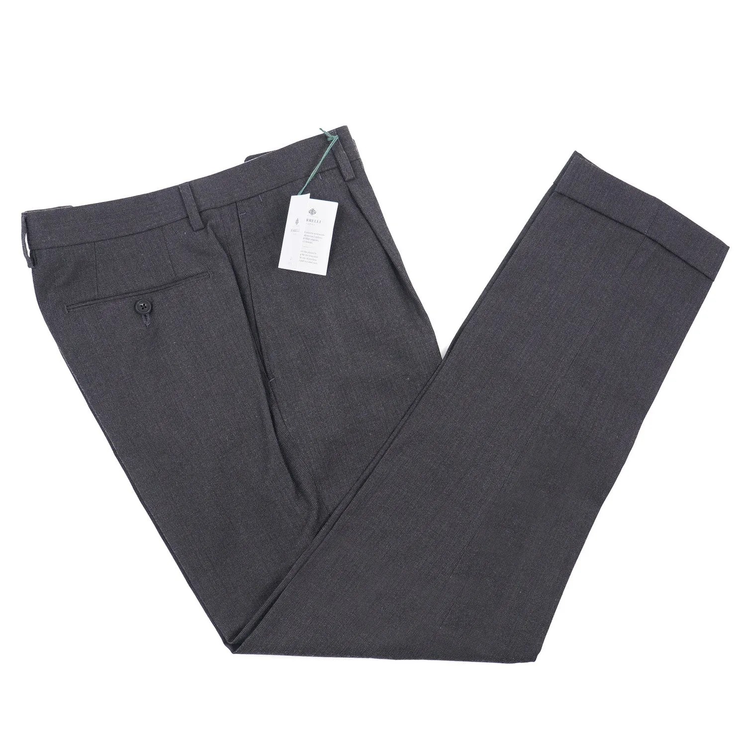 Luigi Borrelli Wool and Cotton Dress Pants