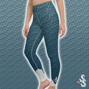 Magnificent Mantas Leggings - High Waist