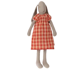 Maileg Size 3 Bunny Rabbit Checked Gingham Dress BACK SOON