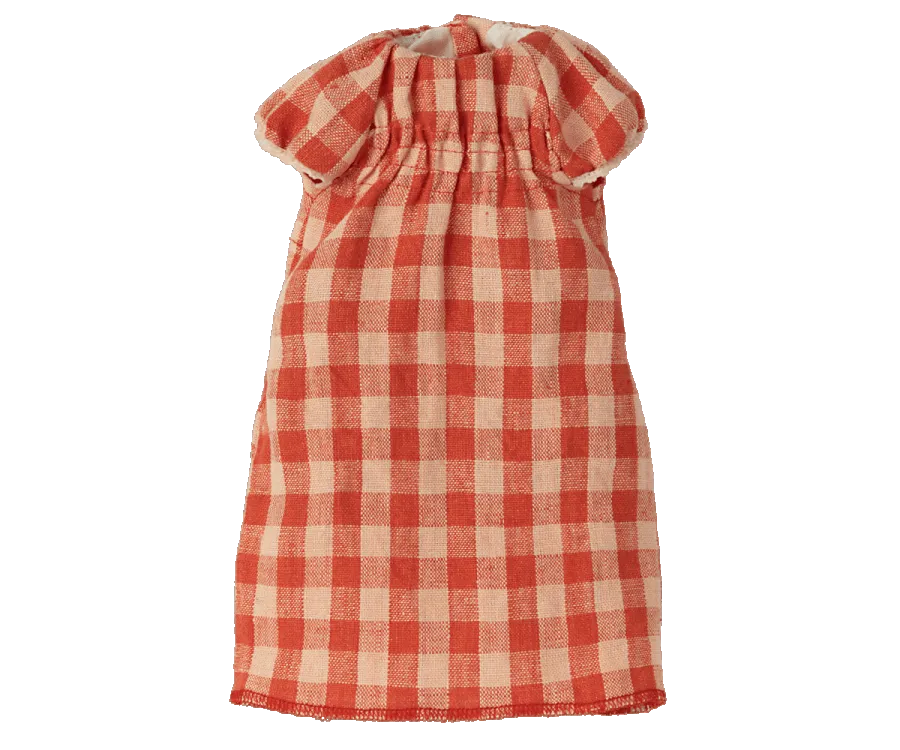 Maileg Size 3 Bunny Rabbit Checked Gingham Dress BACK SOON