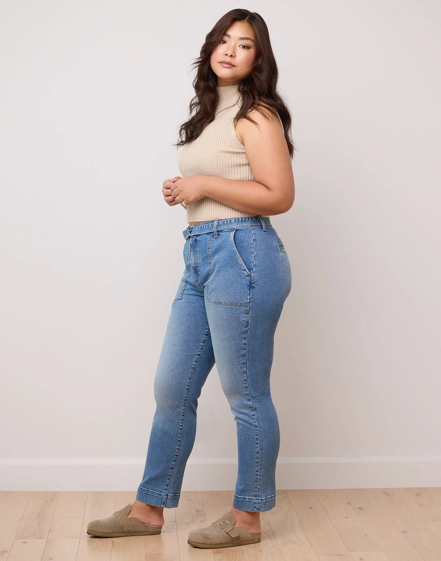 MALIA RELAXED JEANS / BLUE D'AZURE