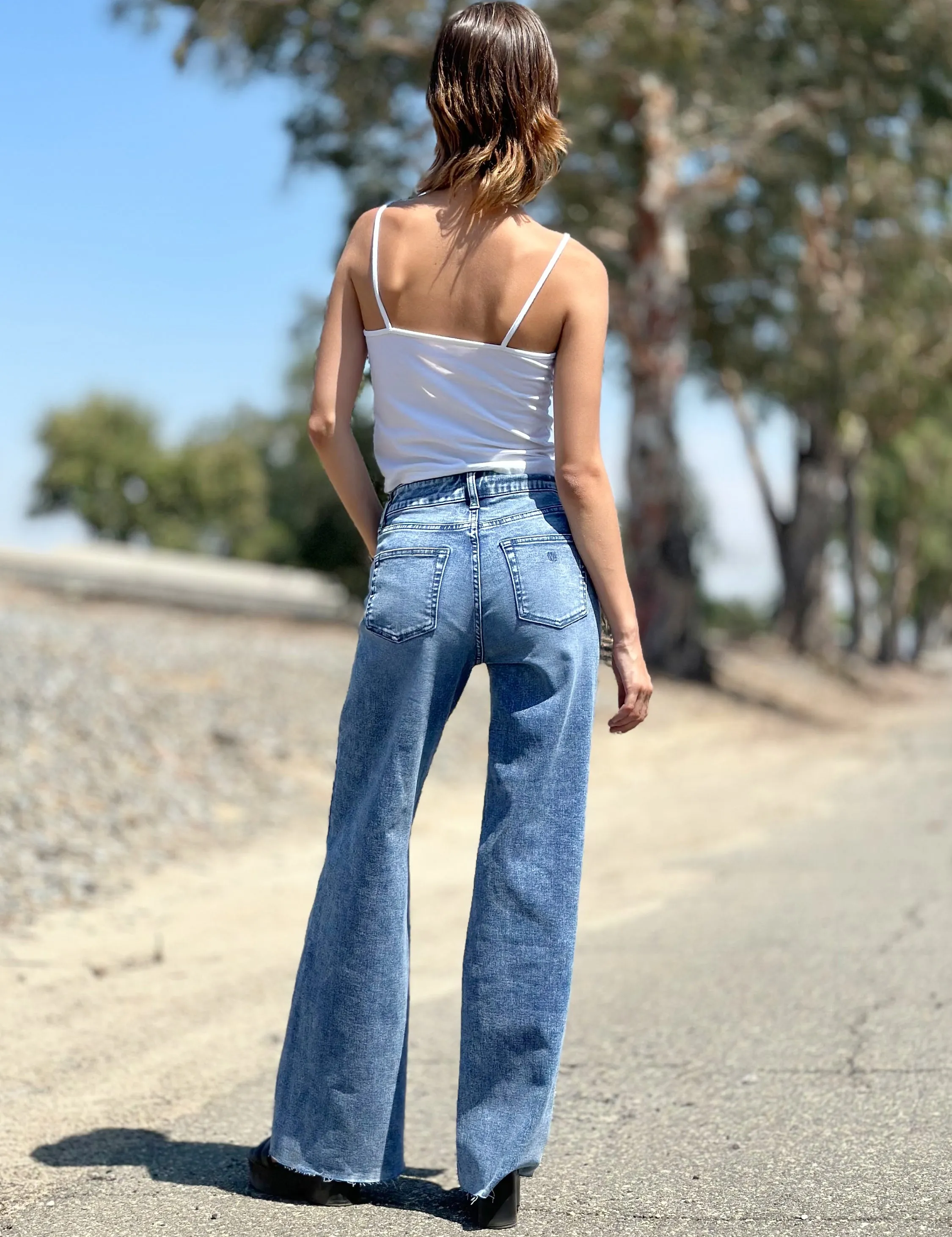 Mamie High-Rise Wide Leg Jeans