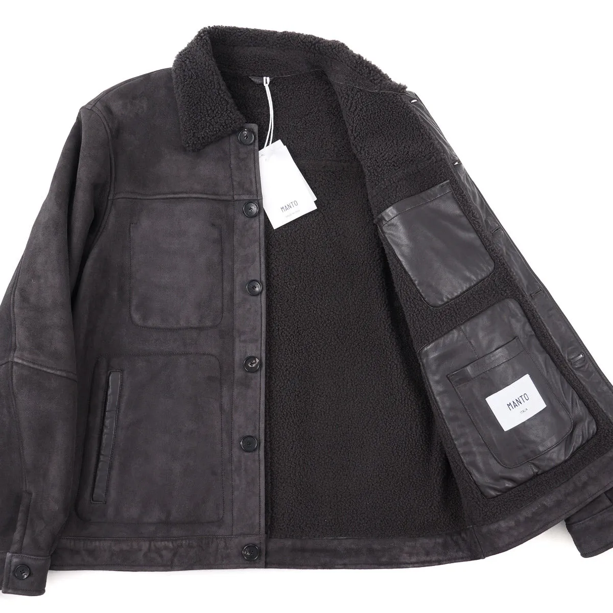 Manto Shearling Leather Blouson Jacket