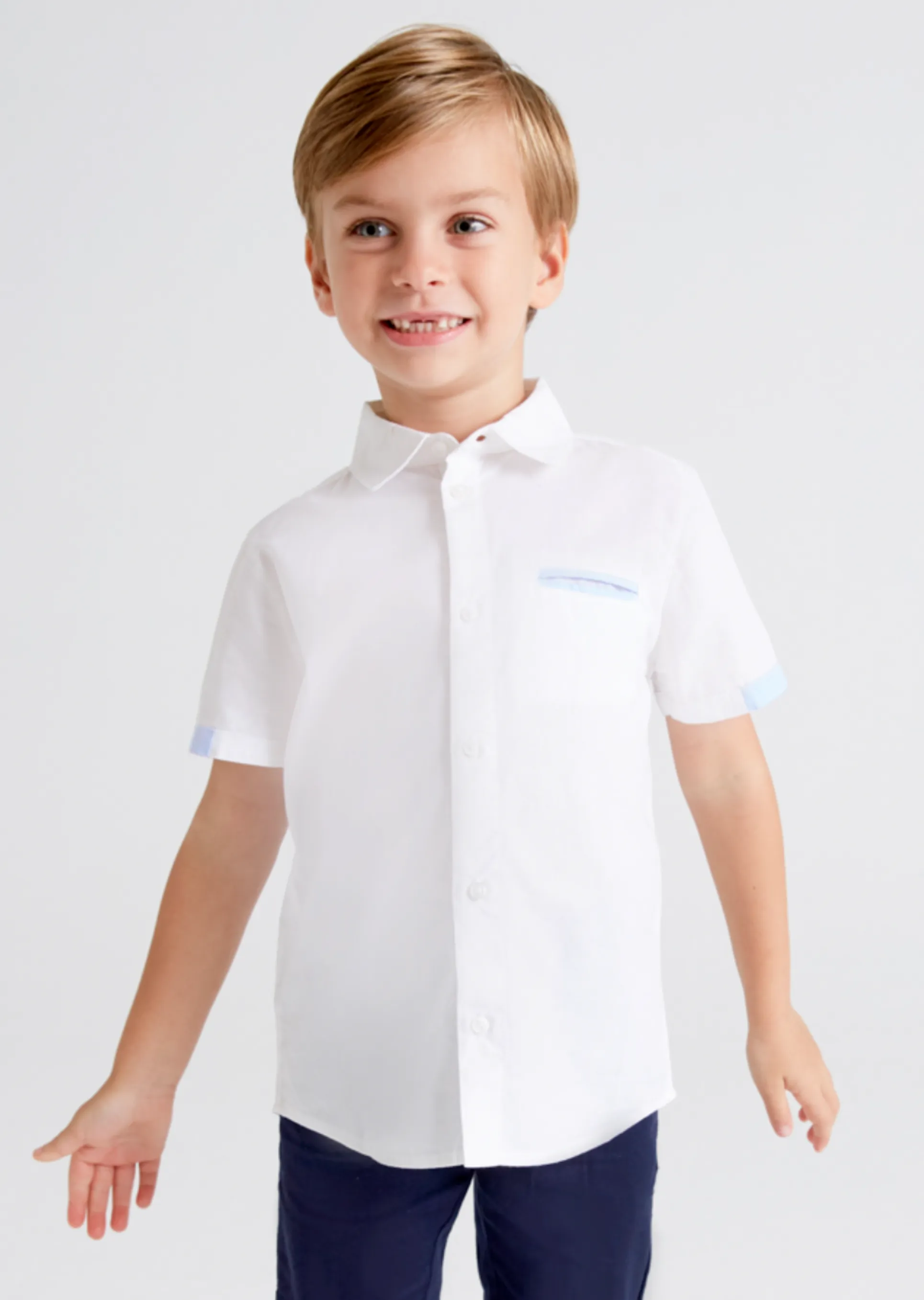 Mayoral Boys Short Sleeve Dress Shirt