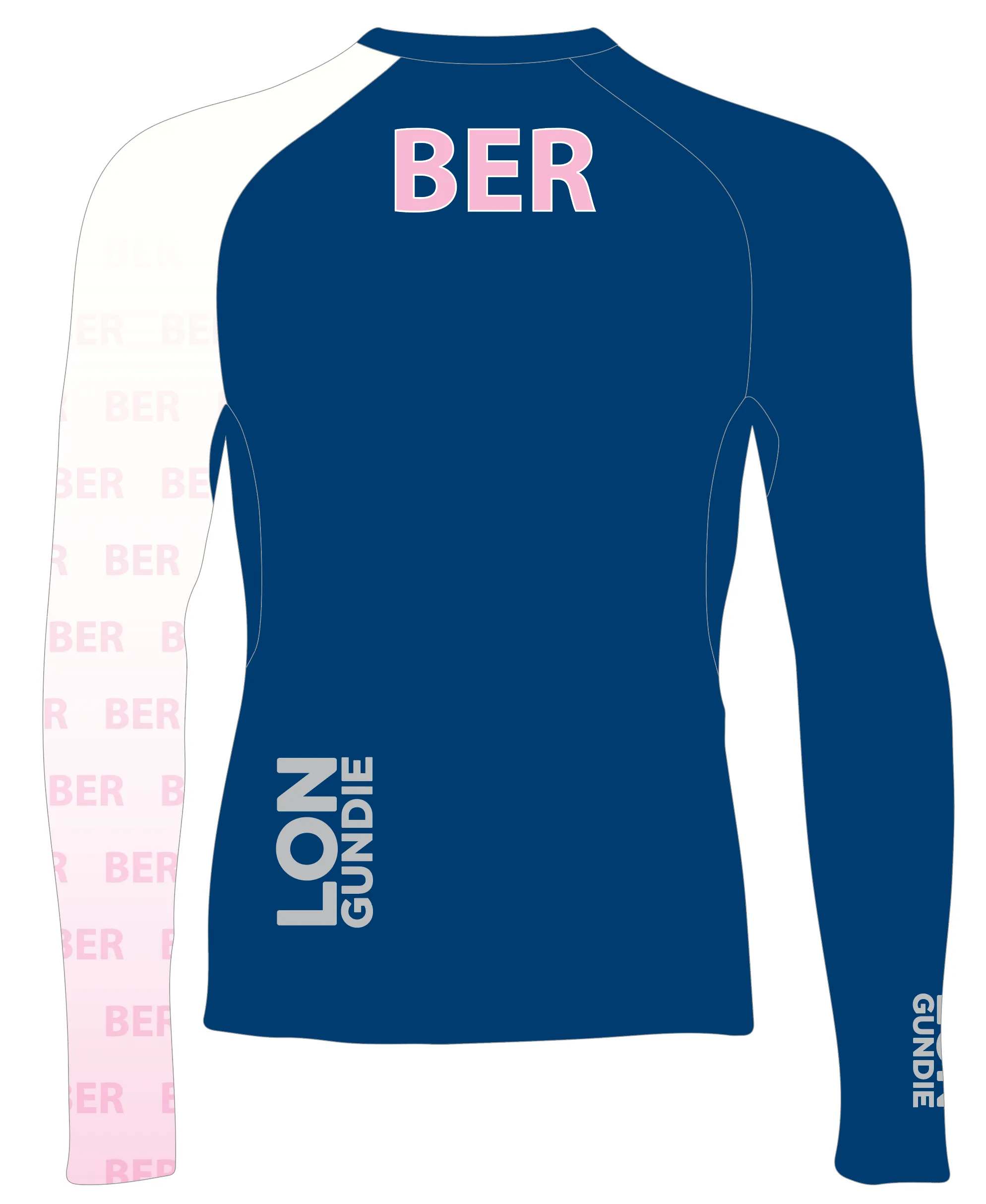 MEN RASH GUARD TOP FITTED BLUE | BERMUDA