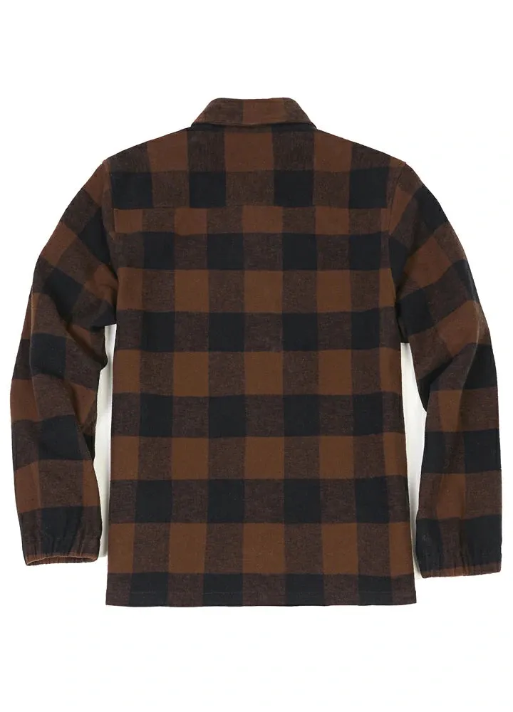 Men's Full Zip Up Plaid Jacket