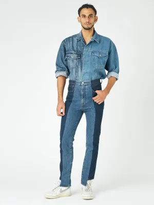 Men's Straight Leg Jean Dark/Mid Blue