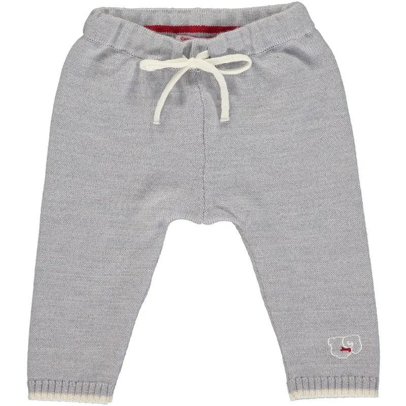 Merino Knitted Baby Leggings - Mist