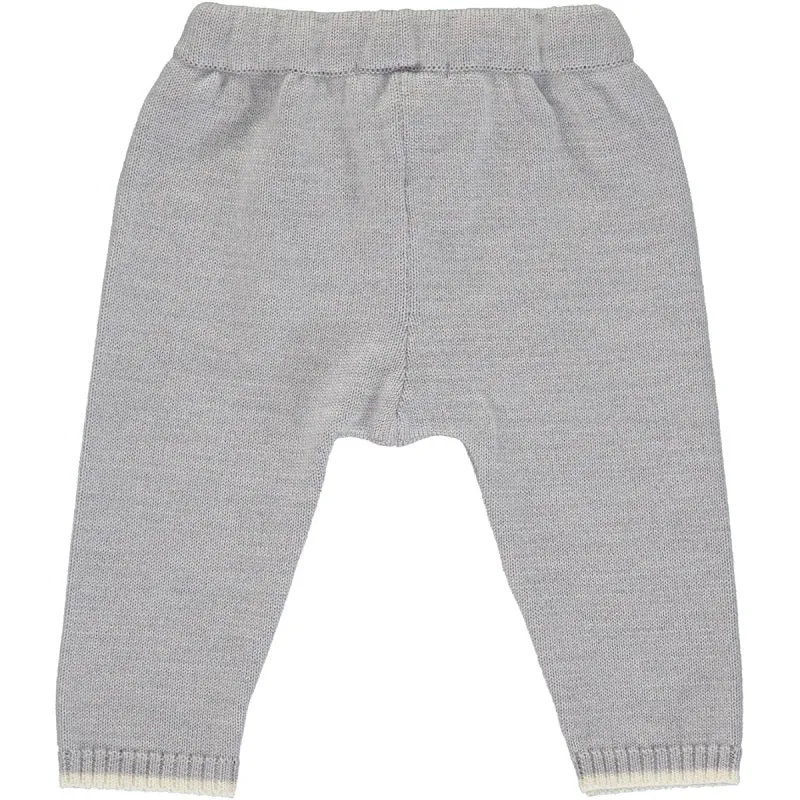 Merino Knitted Baby Leggings - Mist