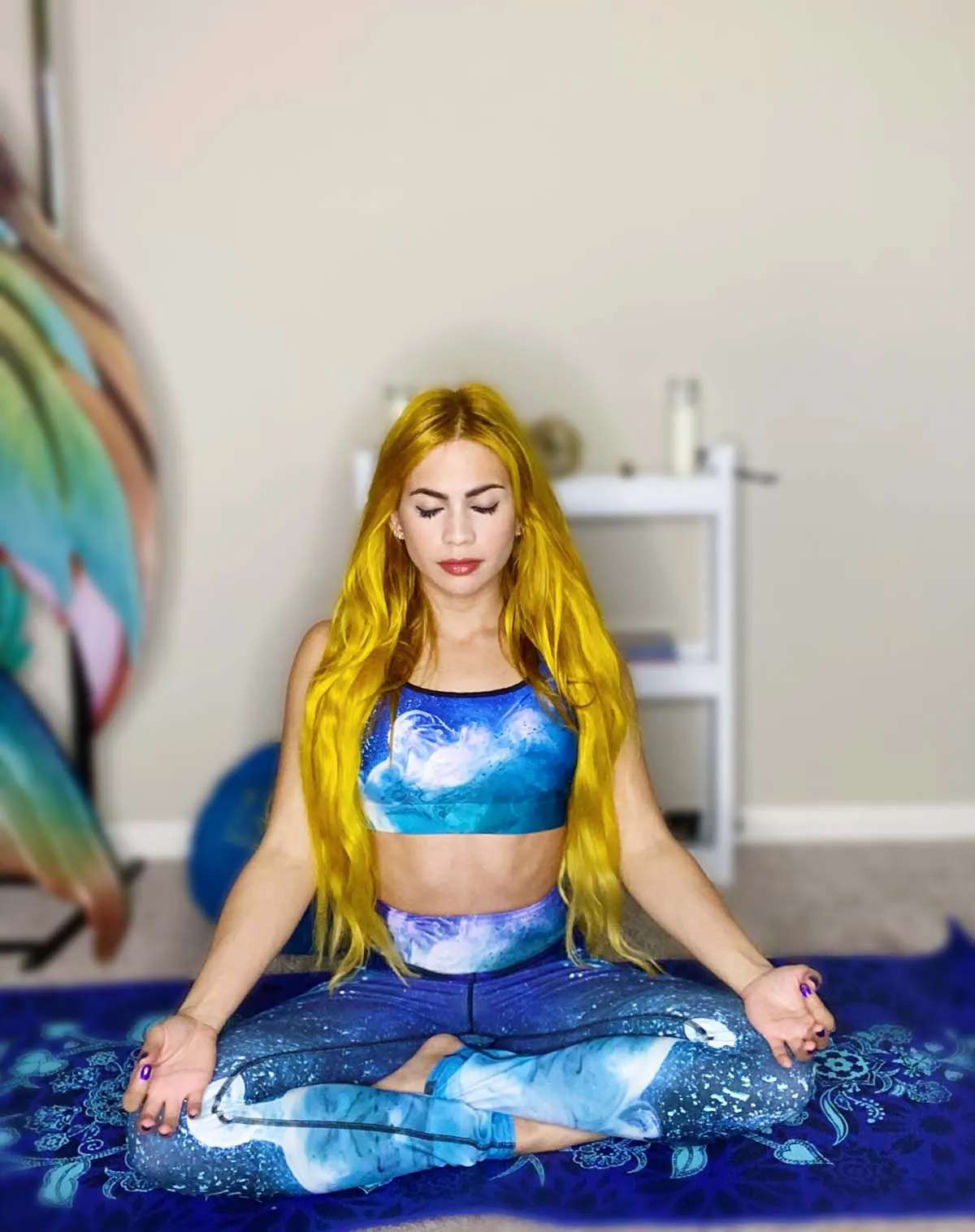 Mermaid Elle's Luminous Seas Sport Top