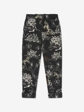 Monnalisa Girls Punto Milan Leggings in Black