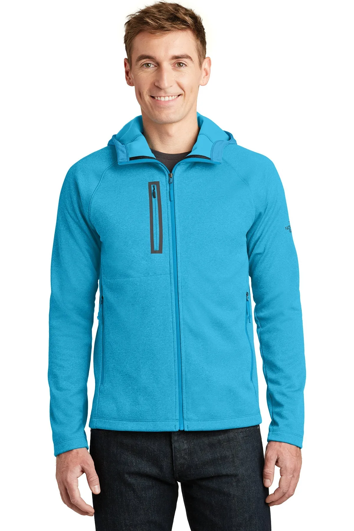 North Face Canyon Flats Fleece Hooded Jacket Hyper Blue Heather