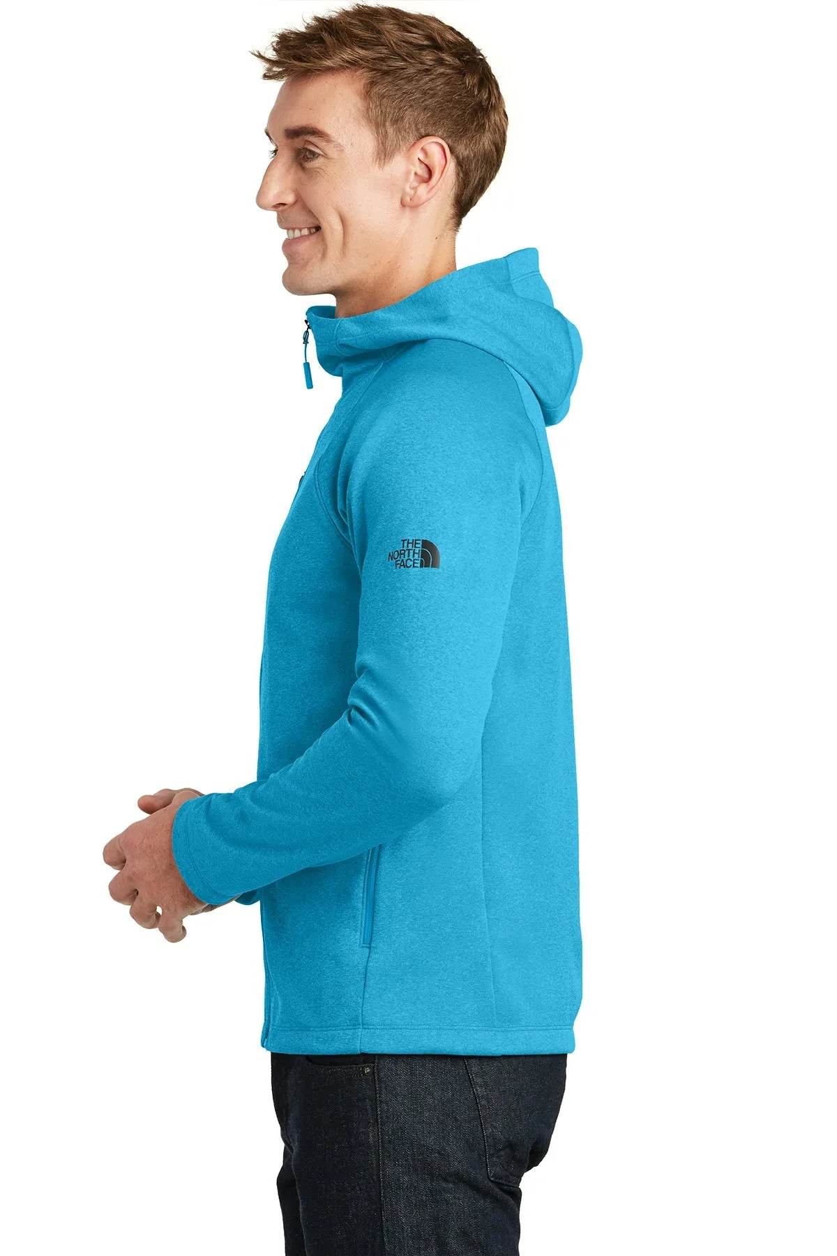 North Face Canyon Flats Fleece Hooded Jacket Hyper Blue Heather