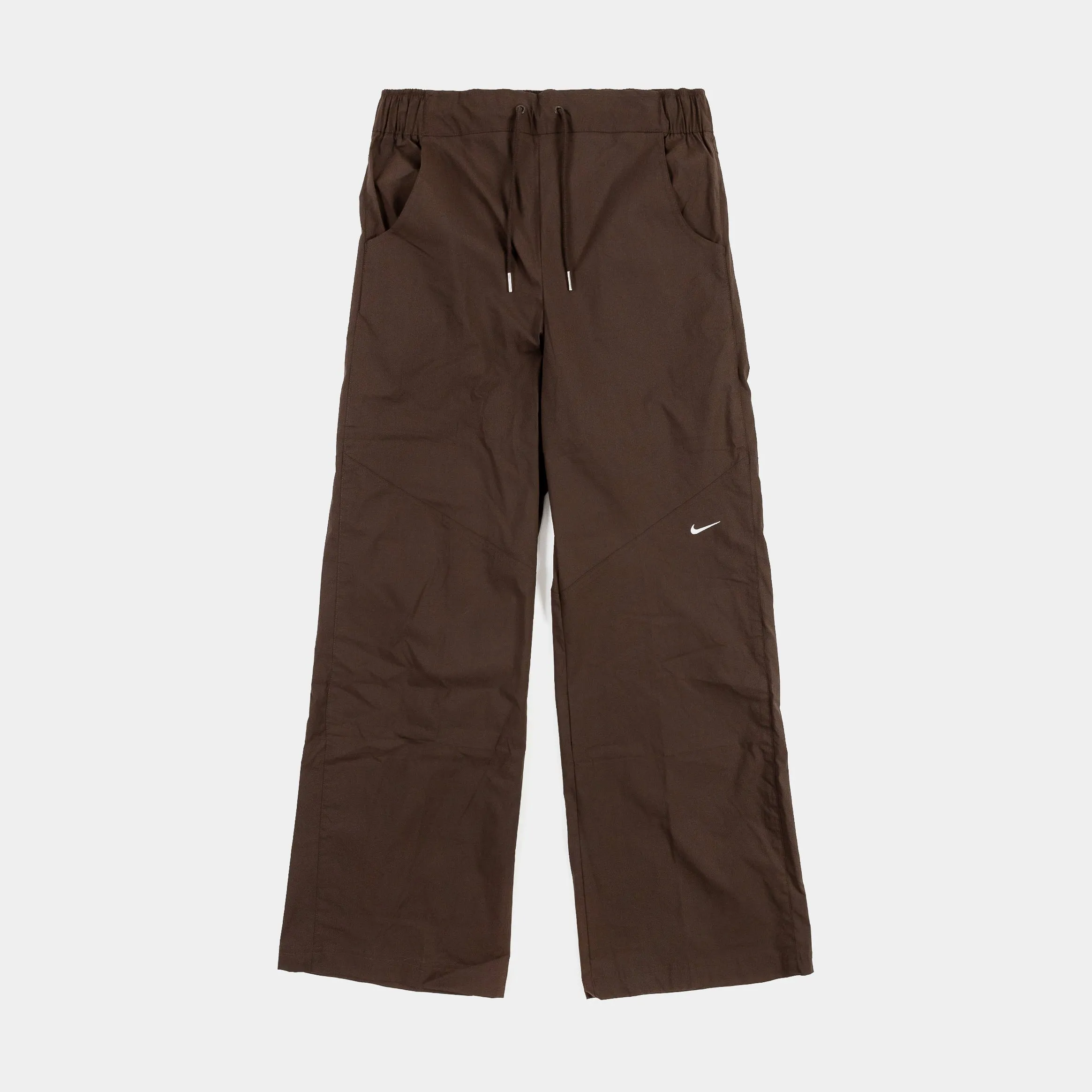 NSW Essential High-Rise Woven Cargo Womens Pants (Brown)