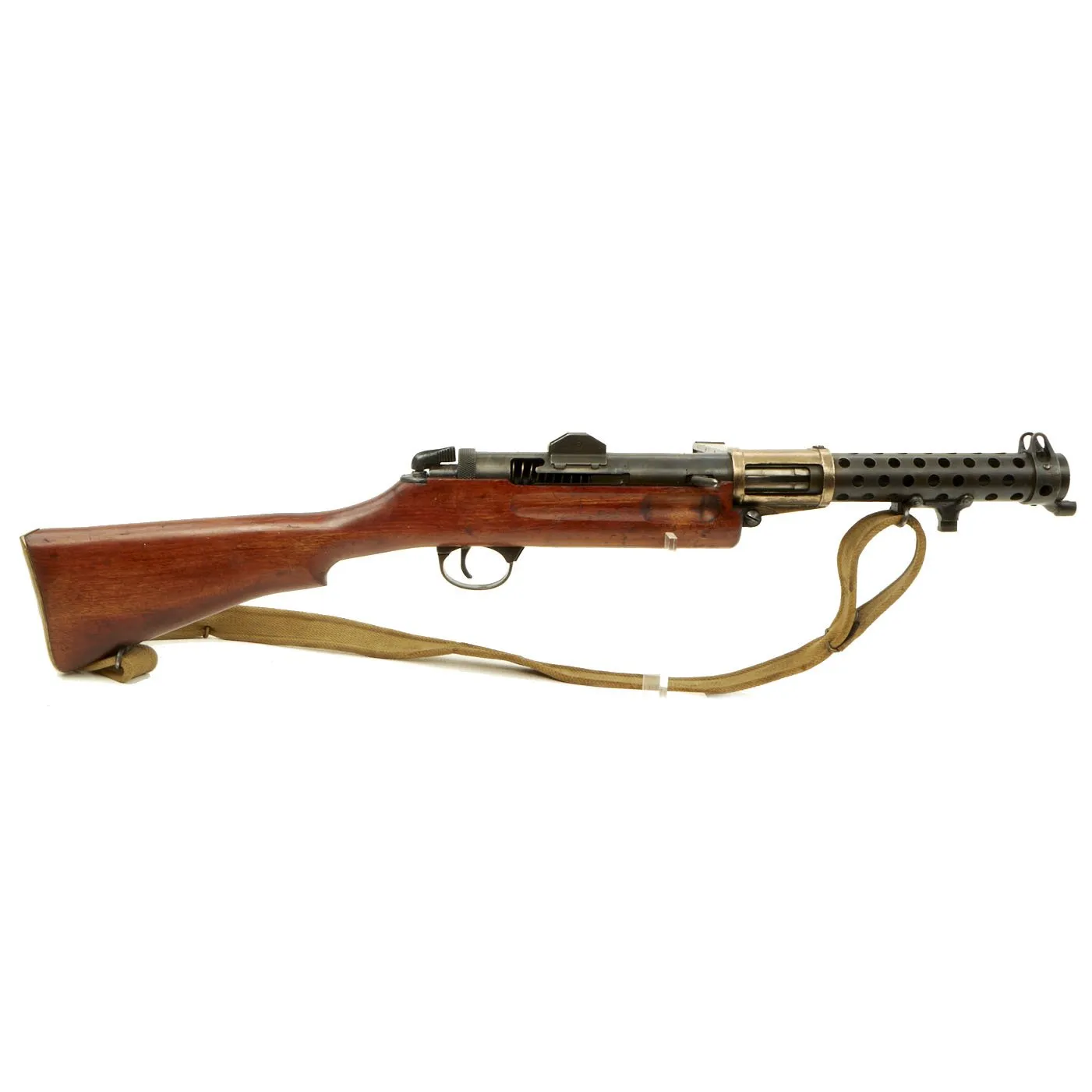 Original British WWII Lanchester MK.I* Display SMG Serial 57654 with 50 Round Magazine & Sling