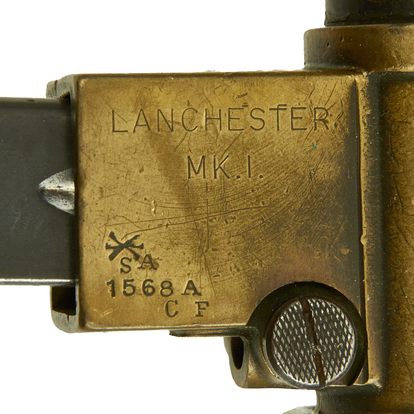 Original British WWII Lanchester MK.I* Display Submachine Gun SMG with 50 Round Magazine