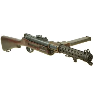 Original British WWII Lanchester MK.I* Display Submachine Gun SMG with Early Sight & Magazine