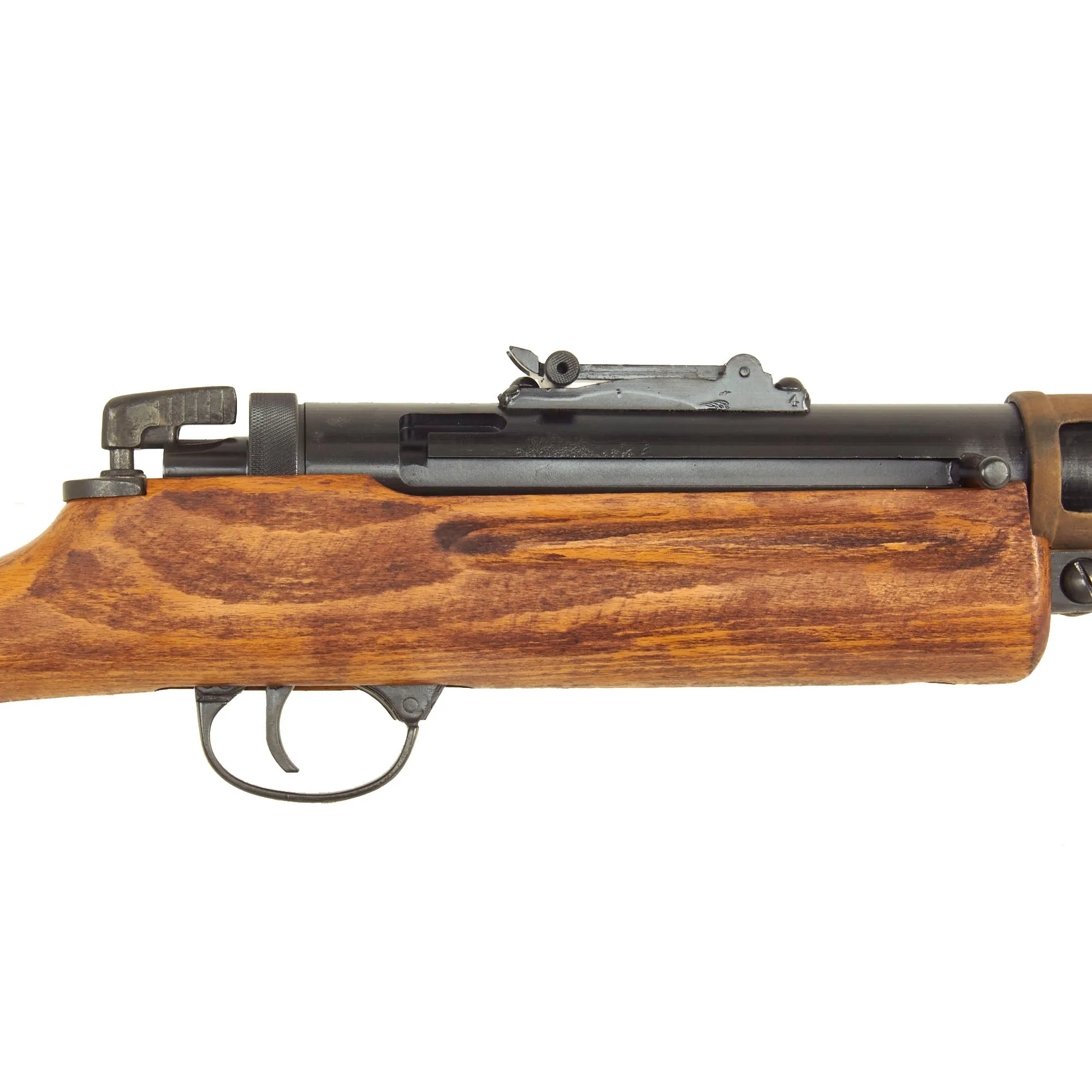 Original British WWII Lanchester MK.I* Display Submachine Gun SMG with Early Sight, Replacement Stock & Magazine