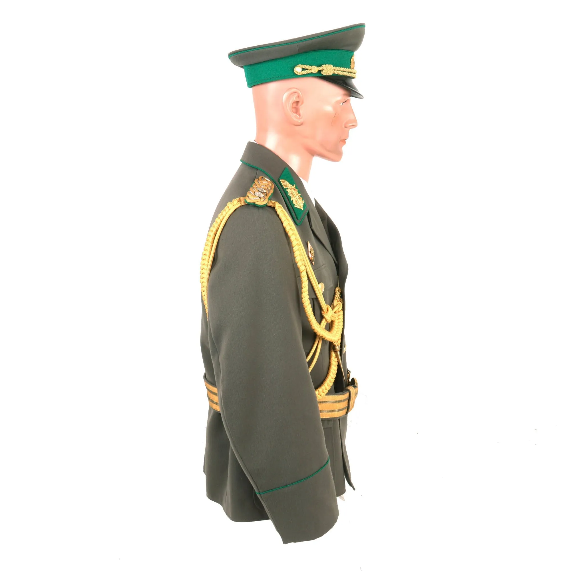 Original East German Cold War DDR Border Guard Generalleutnant Lieutenant General’s Uniform with Visor Cap & Belt - 8 Medals