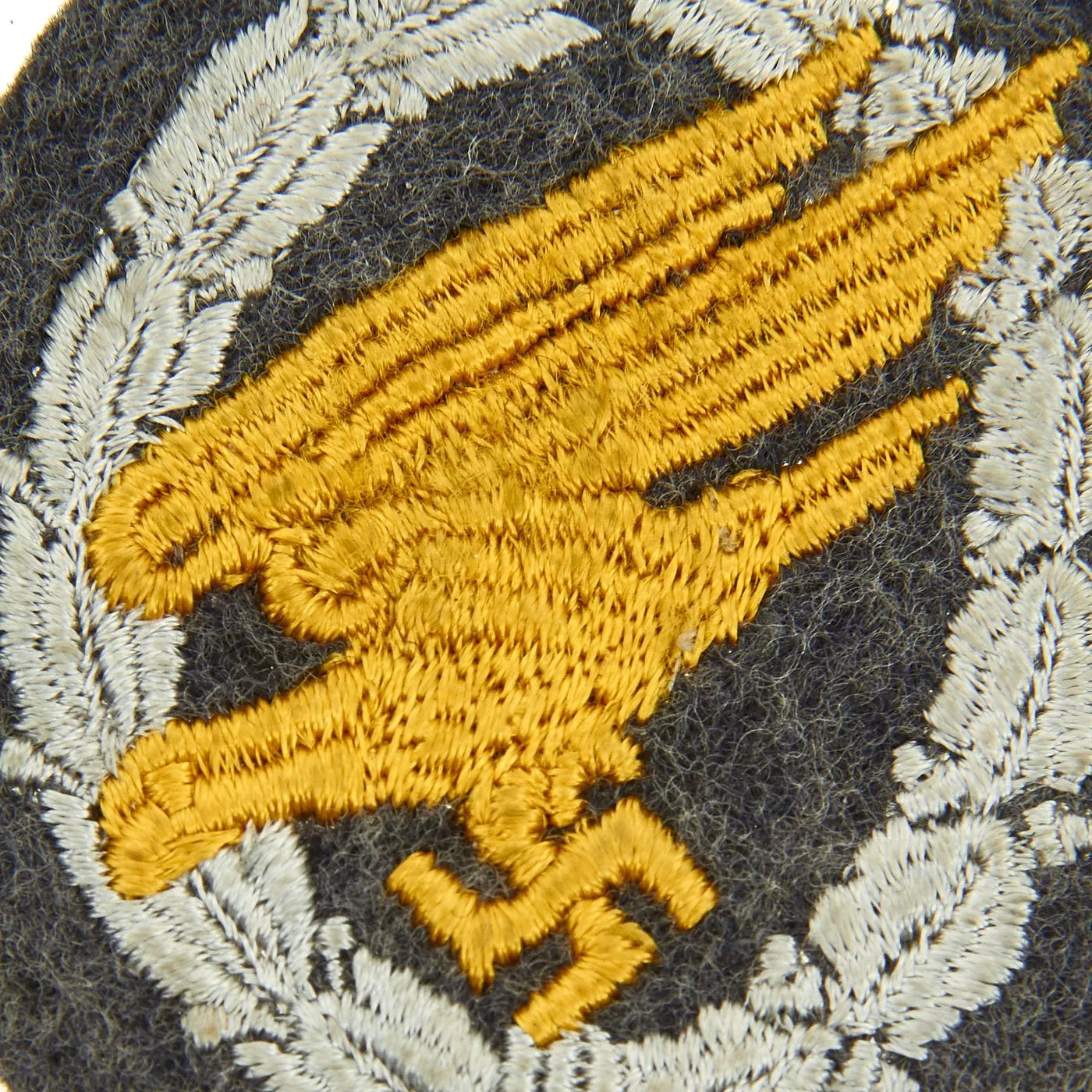 Original German WWII Luftwaffe Fallschirmjäger Paratrooper Cloth Badge - Parachutist Badge