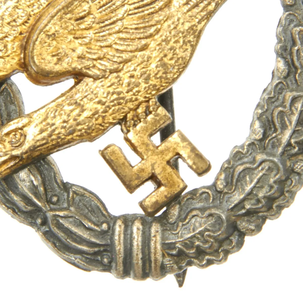 Original German WWII Lufwaffe Paratrooper Fallschirmjäger Badge by Deschler & Sohn - Parachutist Badge