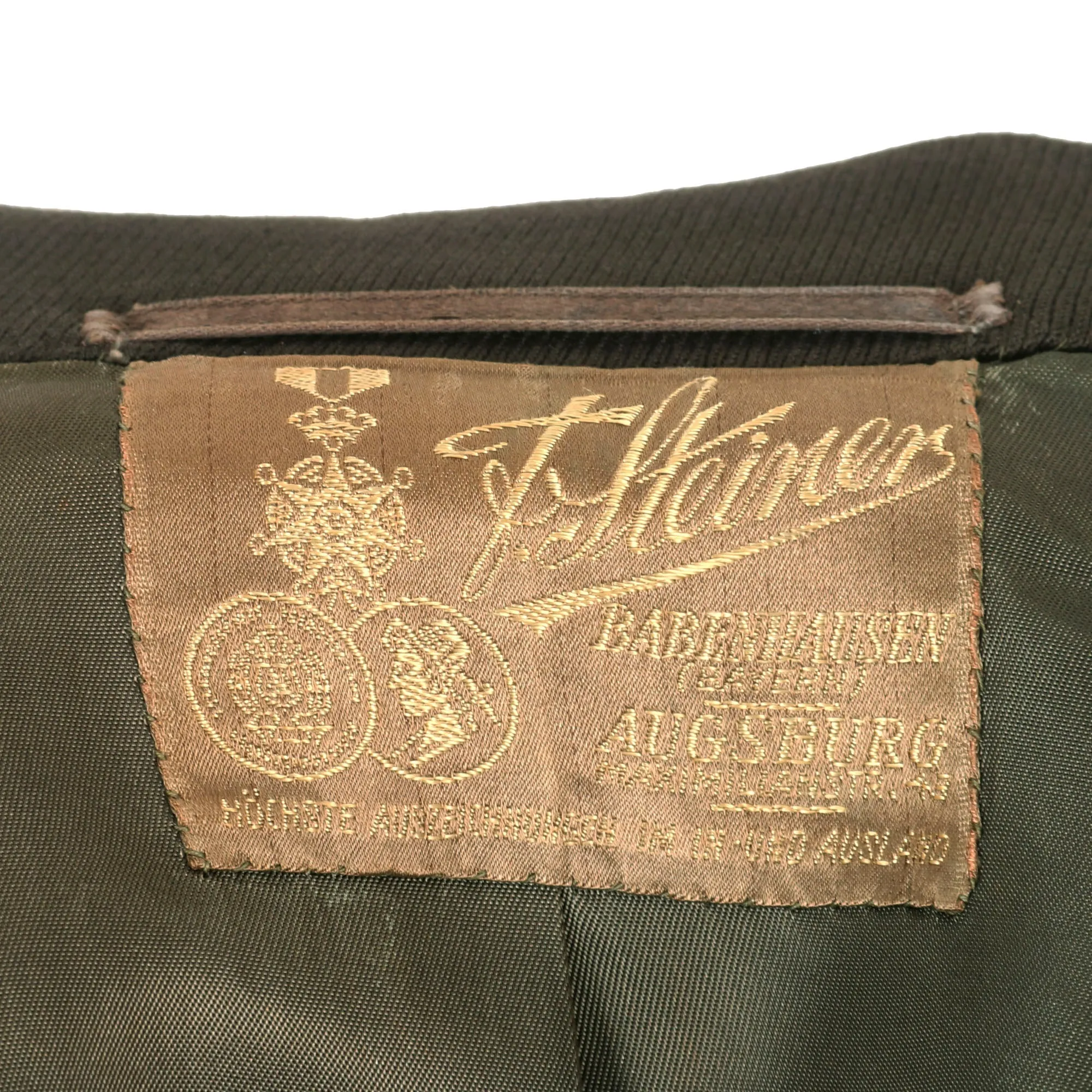 Original U.S. WWII 9th Infantry Division Lieutenant Colonel’s German-Made Ike Jacket with 8-Place Ribbon Bar & CIB