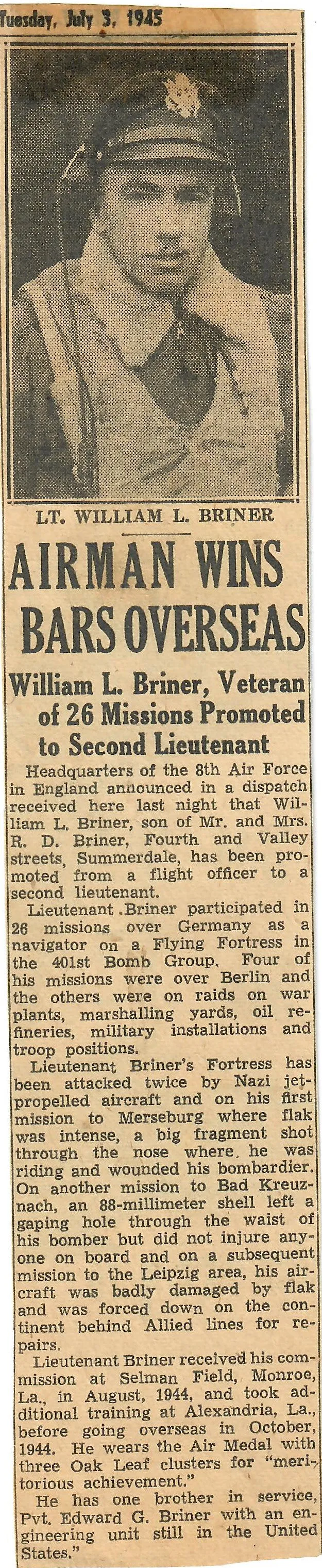 Original U.S. WWII B-17 “Gamblers’ Choice” Navigator William Lloyd Briner’s Painted A2 Flight Jacket, Medals, Flight Logs, & Ephemera Group with Six Massive Binders of Original Papers & More - 614th Bomb Squadron, 401st Bomb Group