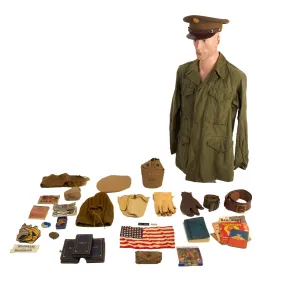 Original U.S. WWII / Korean War Era Large 29th Infantry Division Grouping Featuring M-1943 Jacket and Over 100 Items - MSGT. F. Burman