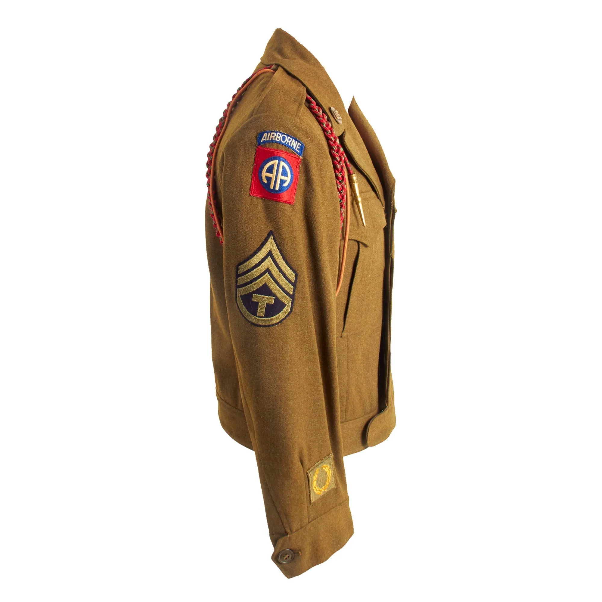 Original U.S. WWII Named Airborne Medic 82nd Airborne Division 307th Airborne Medical Company Ike Jacket Uniform Set