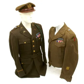 Original U.S. WWII Normady Invasion Silver Star Recipient Named Grouping - 1st Infantry Division