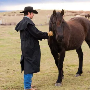 Outback Trading Company Men's "Stockman Duster"  Oilskin Jacket