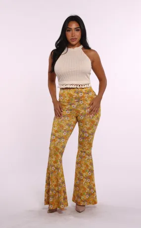 Palazzo Pants - Boho Mustard