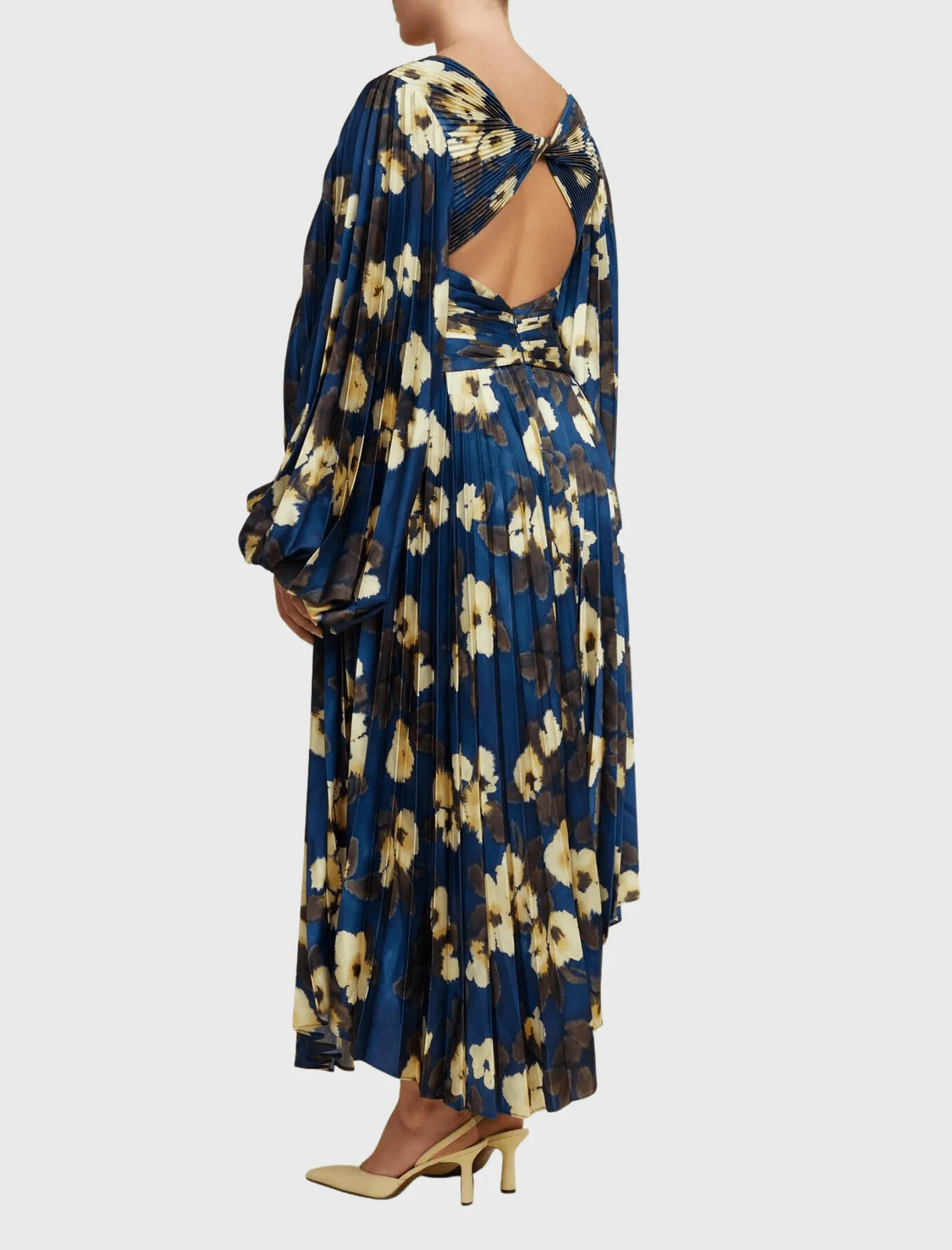 Palms Long Sleeve Midi Dress