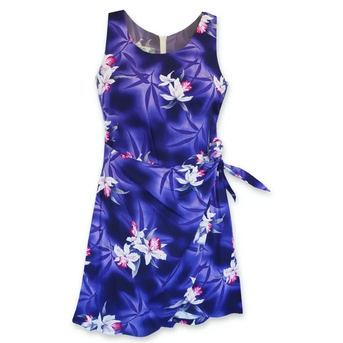 Poipu Purple Honi Hawaiian Dress